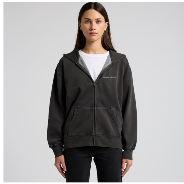 KINGDOM IDENTITY | WOMEN'S RELAX FADED ZIP HOOD |4170