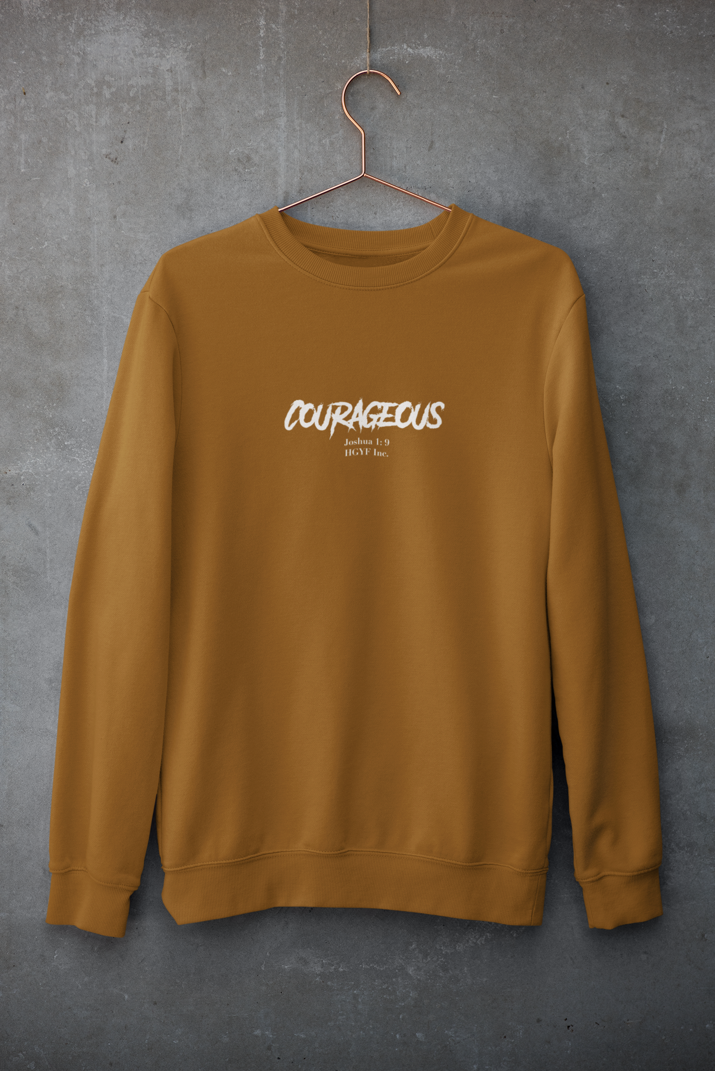 Courageous Unisex Crew - Joshua 1:9