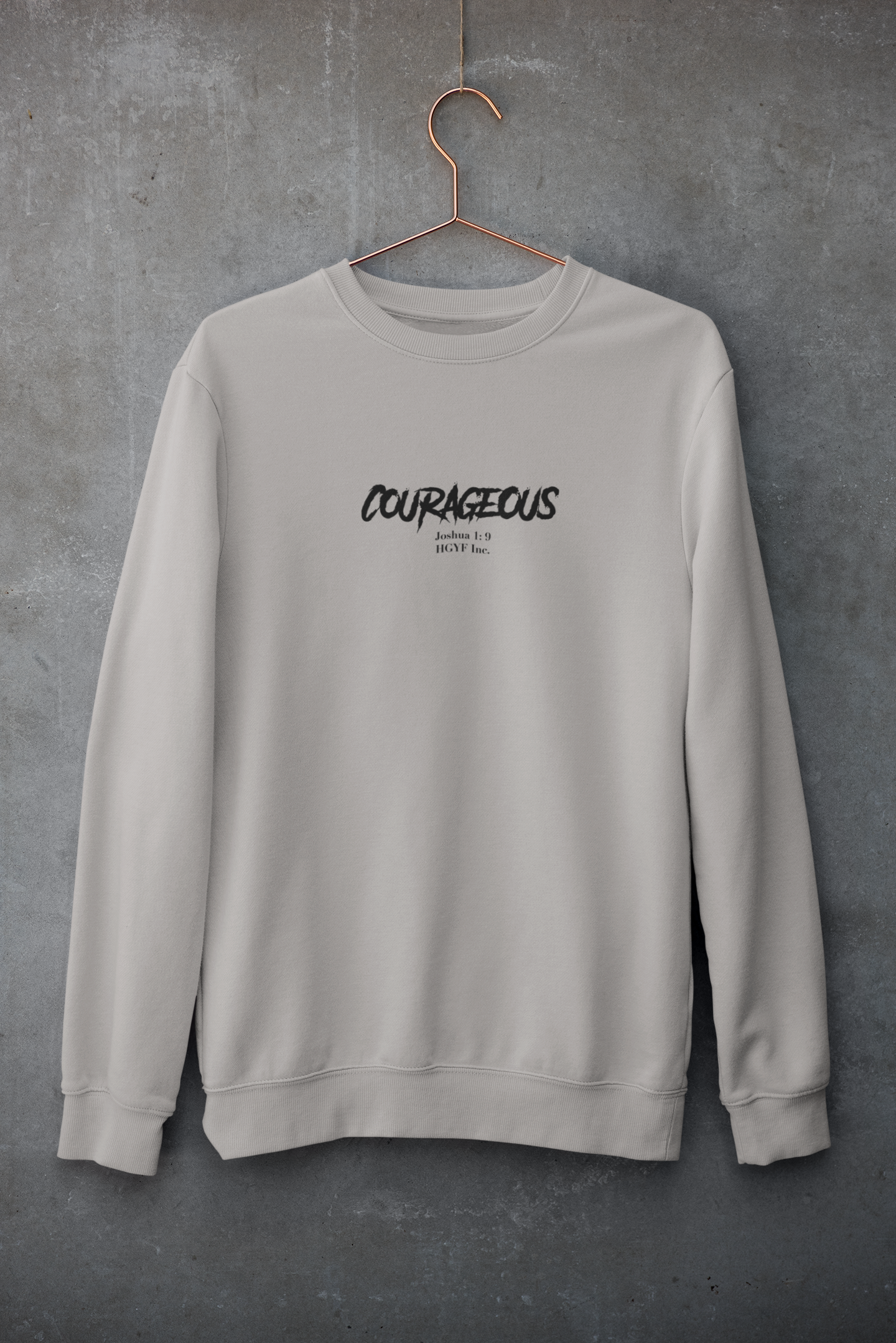 Courageous Unisex Crew - Joshua 1:9