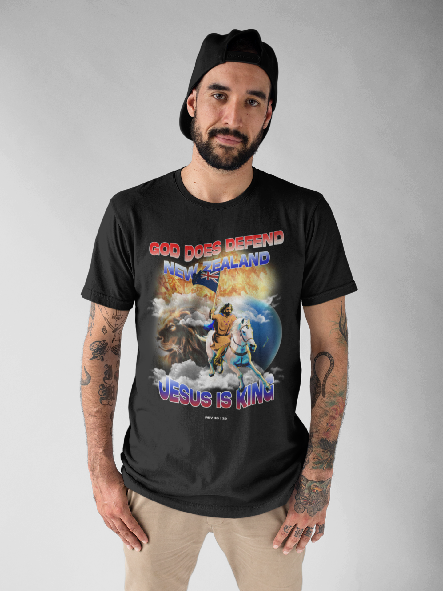 GOD DEFEND NZ |Unisex Tee| 5026