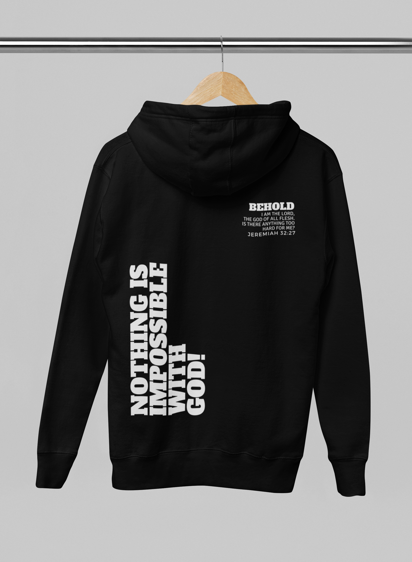 Nothing is Impossible with GOD| Relaxed Hood |5161