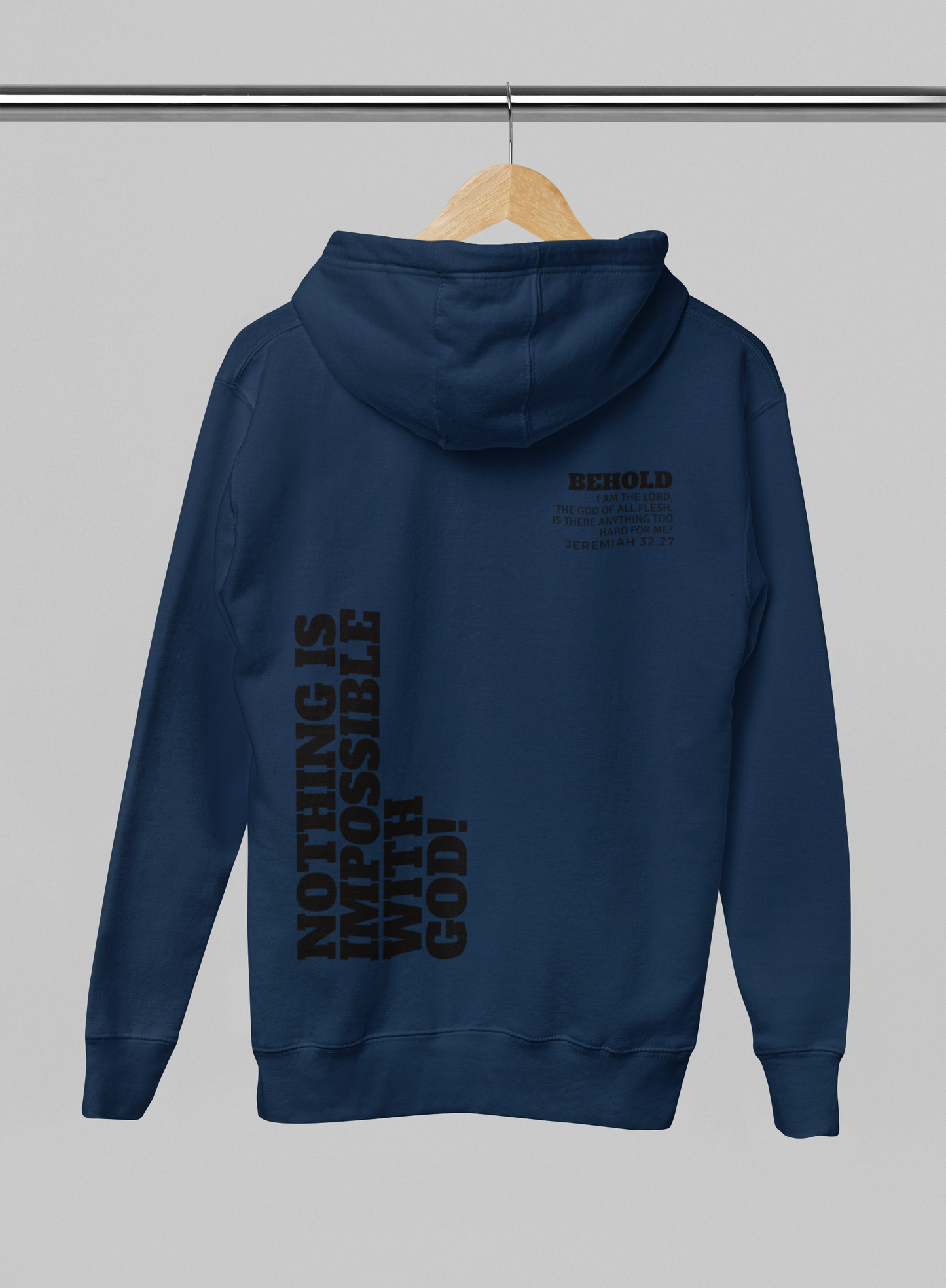 Nothing is Impossible with GOD| Relaxed Hood |5161