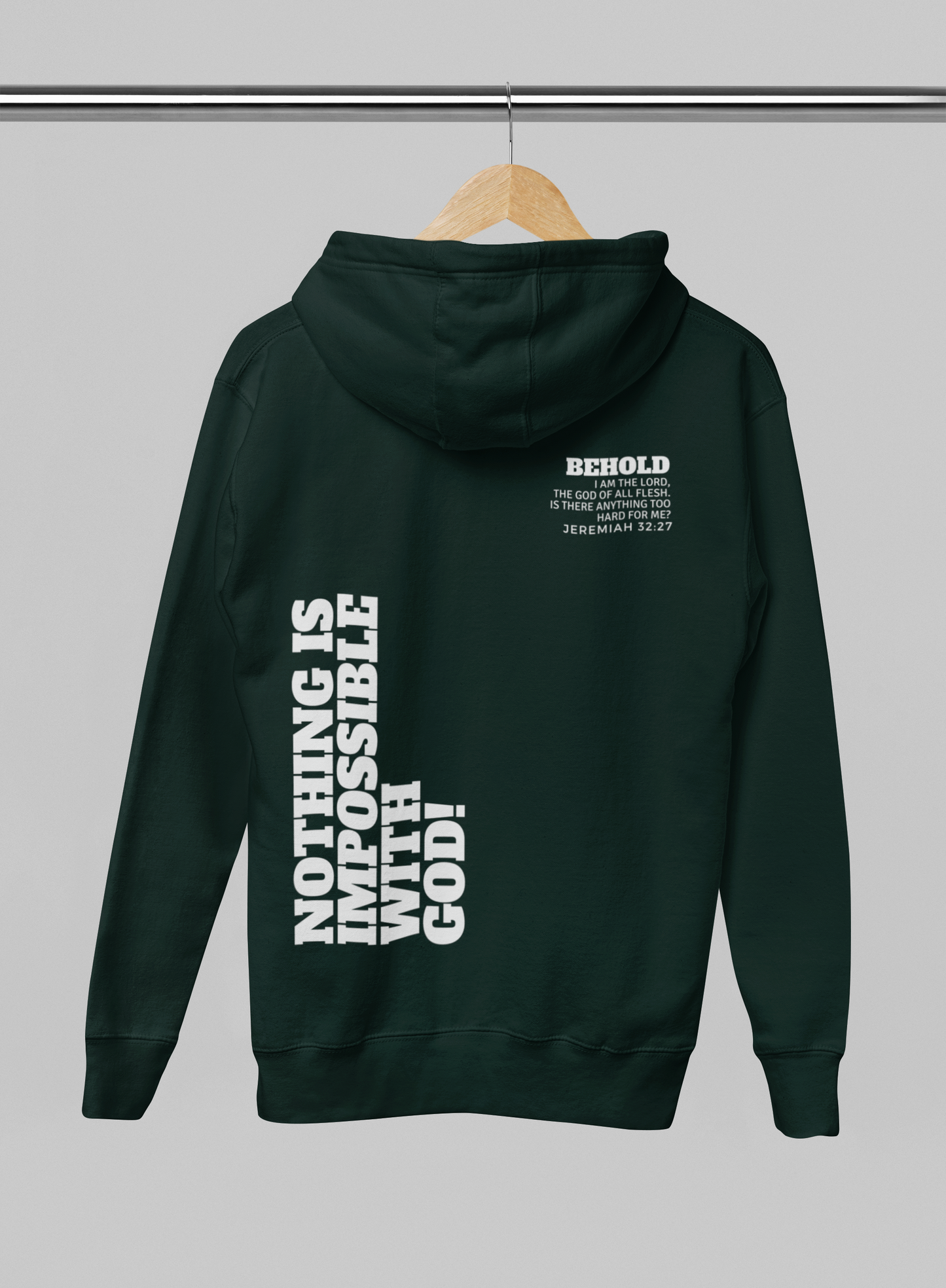 Nothing is Impossible with GOD| Relaxed Hood |5161