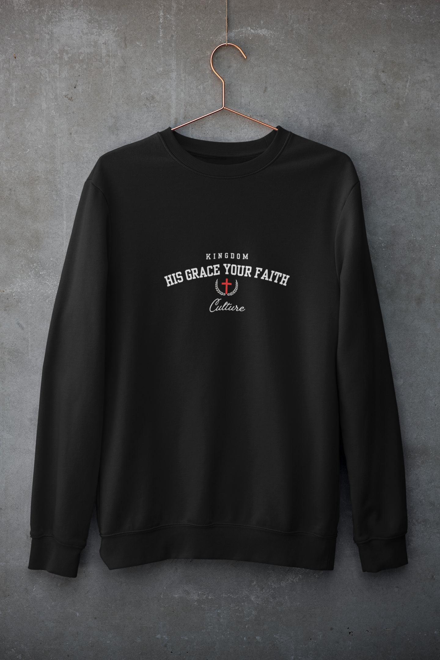 HIS GRACE YOUR FAITH |Men's Relax Crew 5160