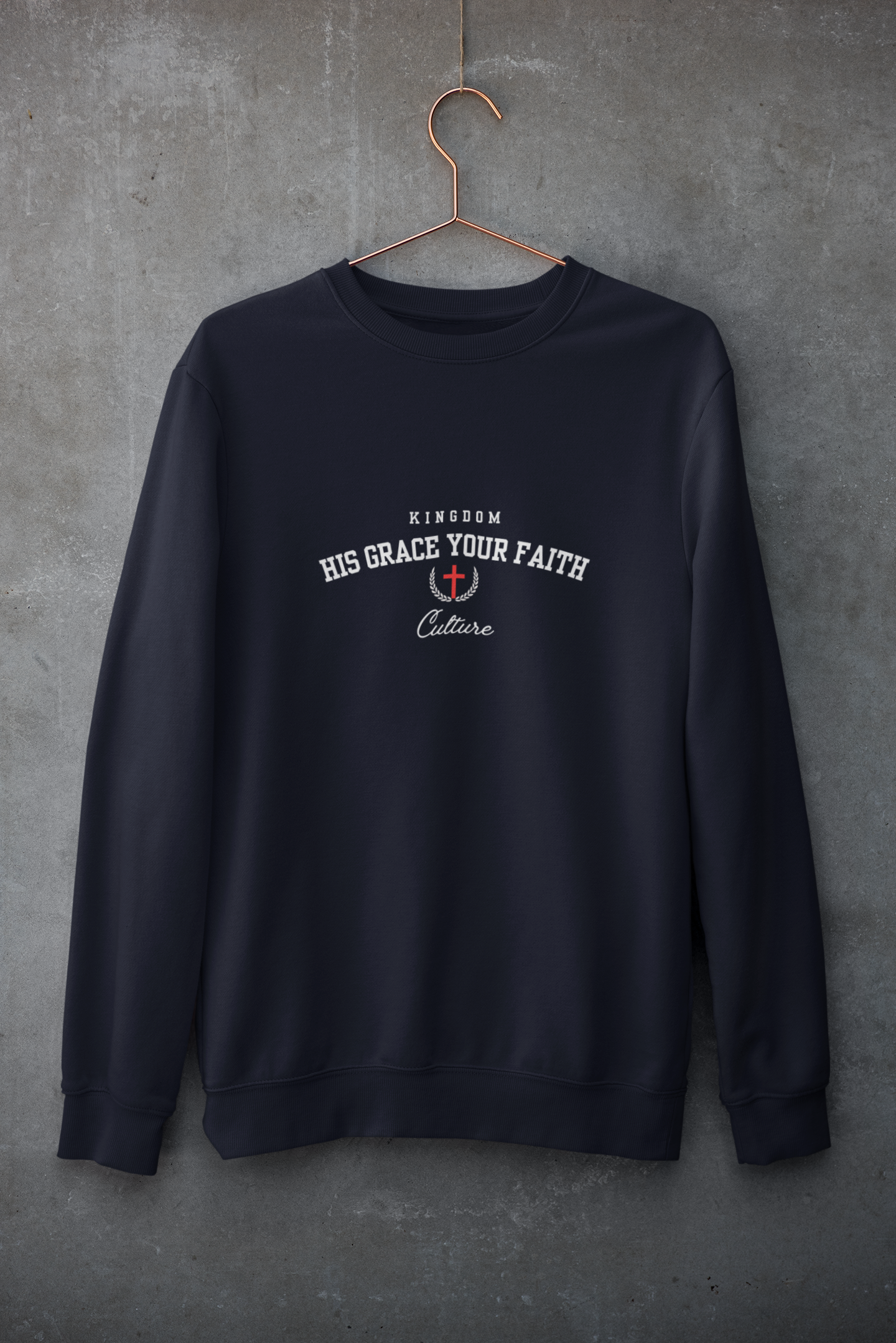 HIS GRACE YOUR FAITH |Men's Relax Crew 5160