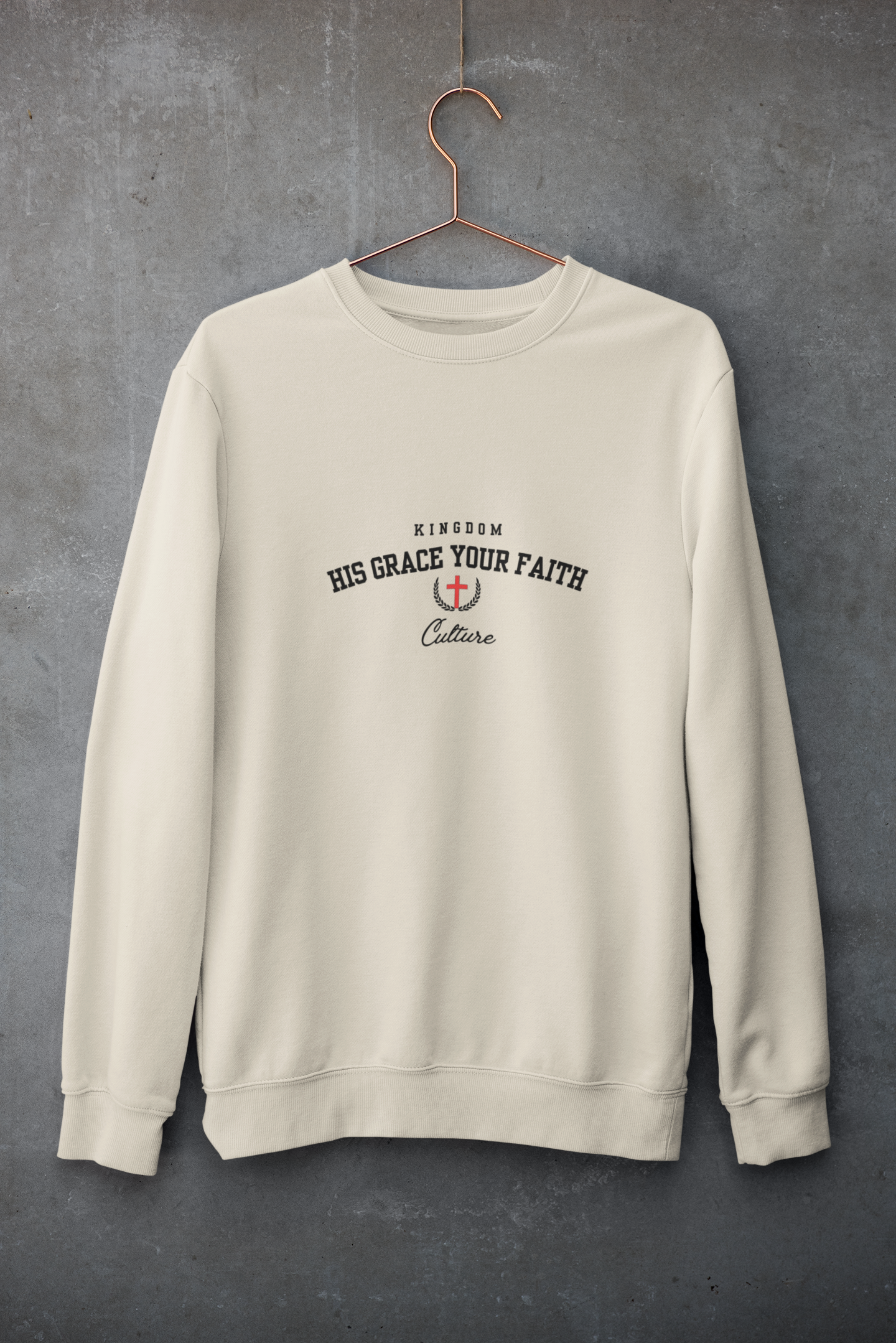 HIS GRACE YOUR FAITH |Men's Relax Crew 5160