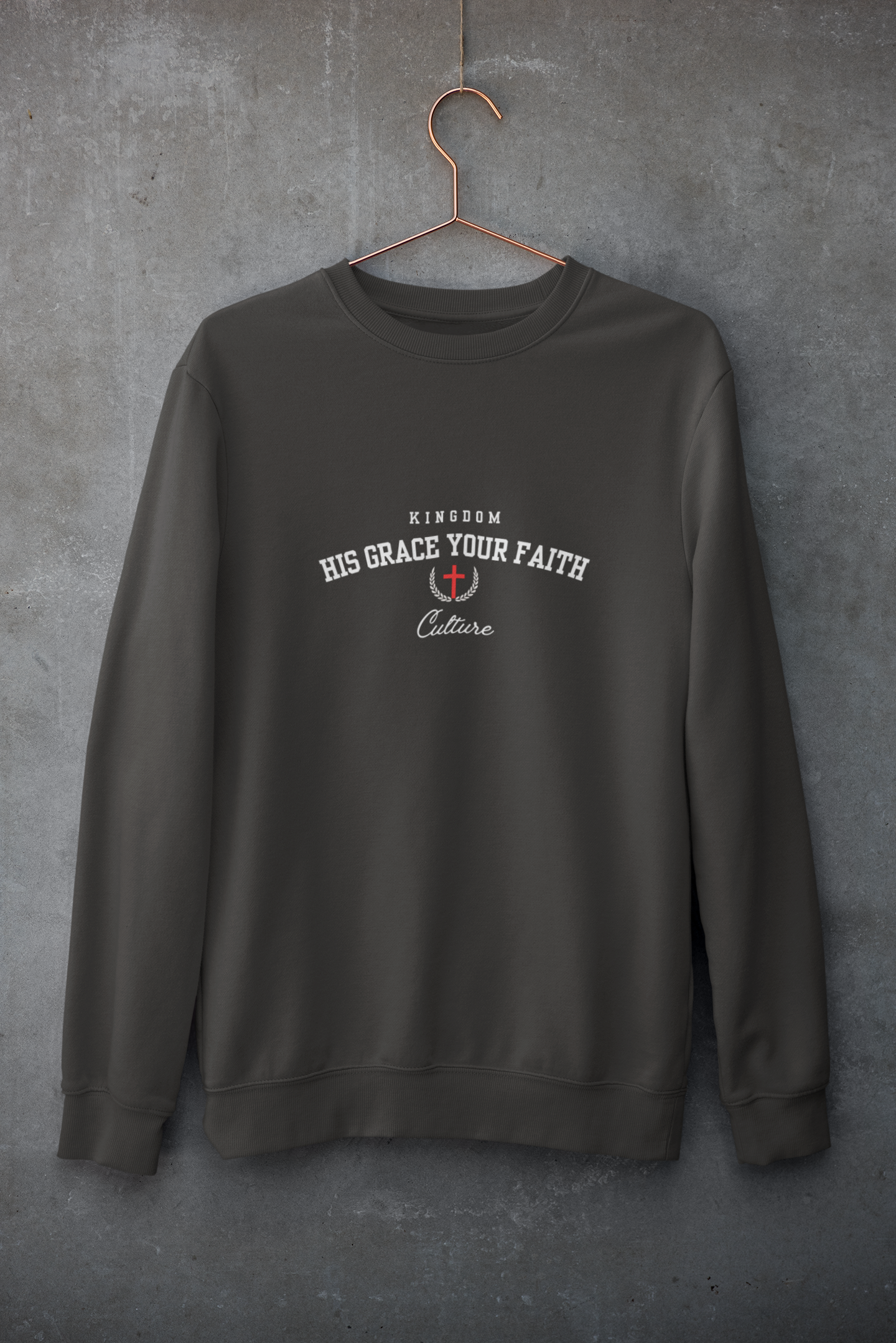 HIS GRACE YOUR FAITH |Men's Relax Crew 5160