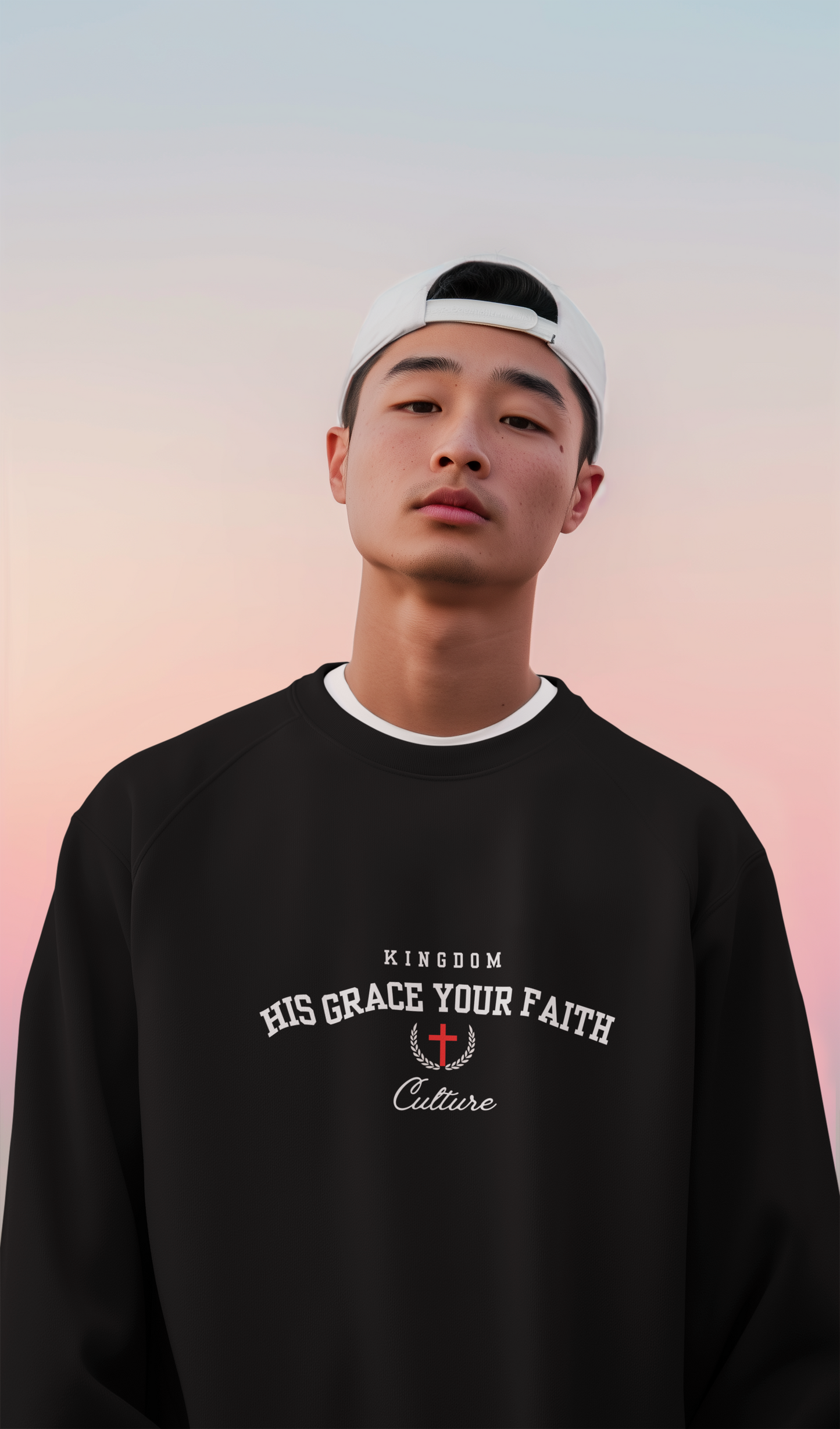 HIS GRACE YOUR FAITH |Men's Relax Crew 5160